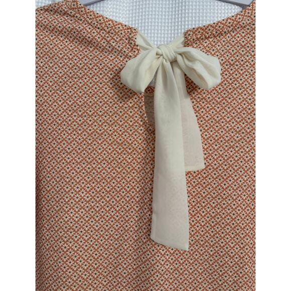 LC NWOT Women's M Cottagecore Floral Lace Bow Long Sleeve Top Soft Girl Coquette - Picture 4 of 11